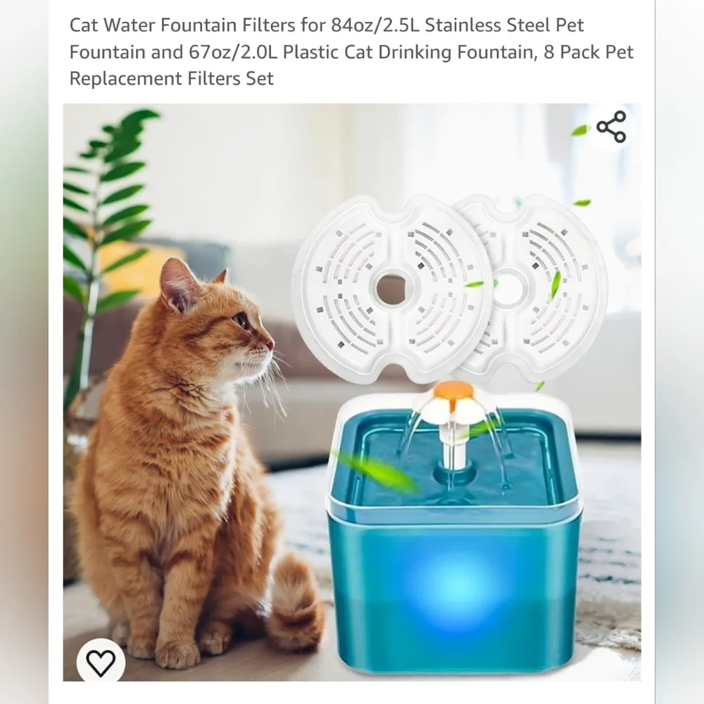 New pet fountain‎ filters 8pack
